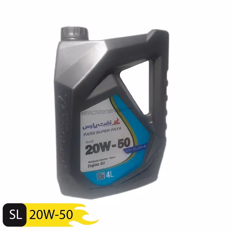 روغن موتور خودرو نفت پارس مدل سوپر پایا 20W50 حجم 4 لیتر