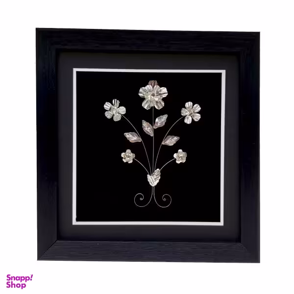 تابلو نقره طرح گل کد 2056