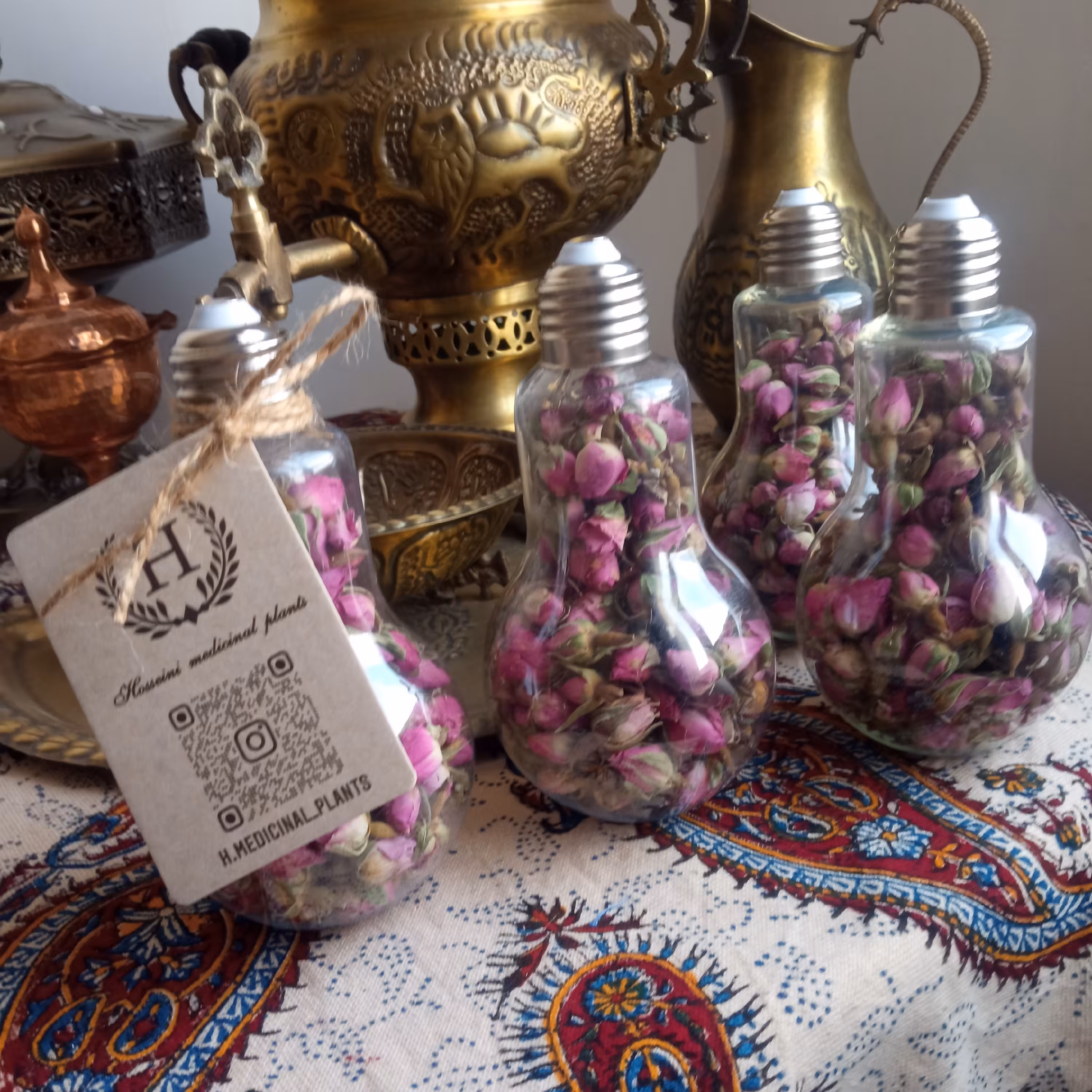 گل محمدی داراب  40 گرمی پت لامپی