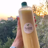 آبلیمو تازه خانگی خالص با پالپ لیمو یک لیتری