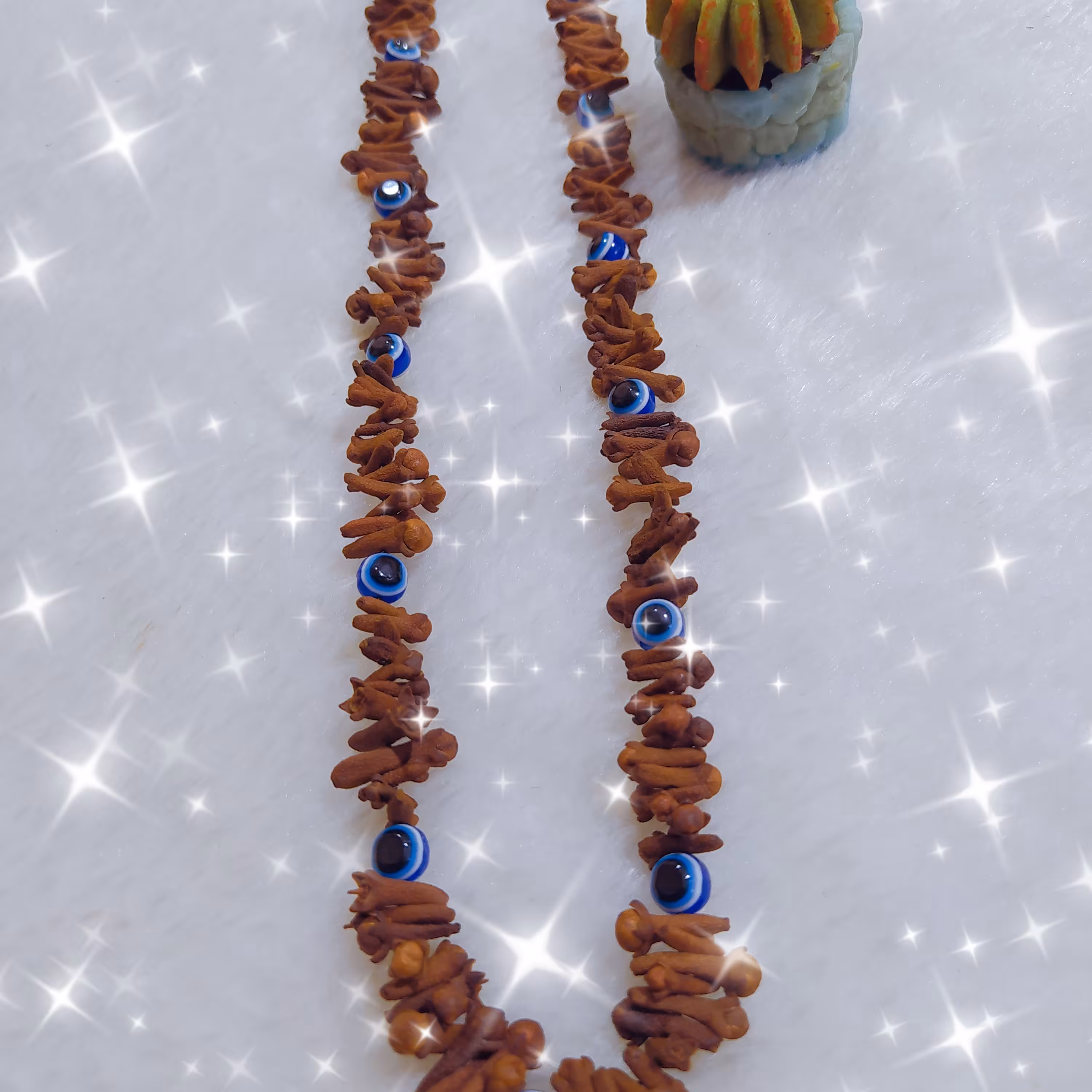 گردنبند میخک چشم نظر زیبا