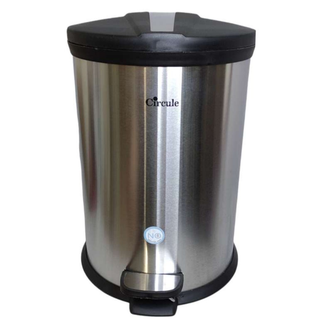 سطل 30 لیتری استیل درب پلیمری
