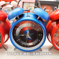 ساعت رومیزی، ساعت رومیزی پسرانه،ساعت بچگانه، ساعت رومیزی زنگدار، ساعت کاپیتان آمریکا