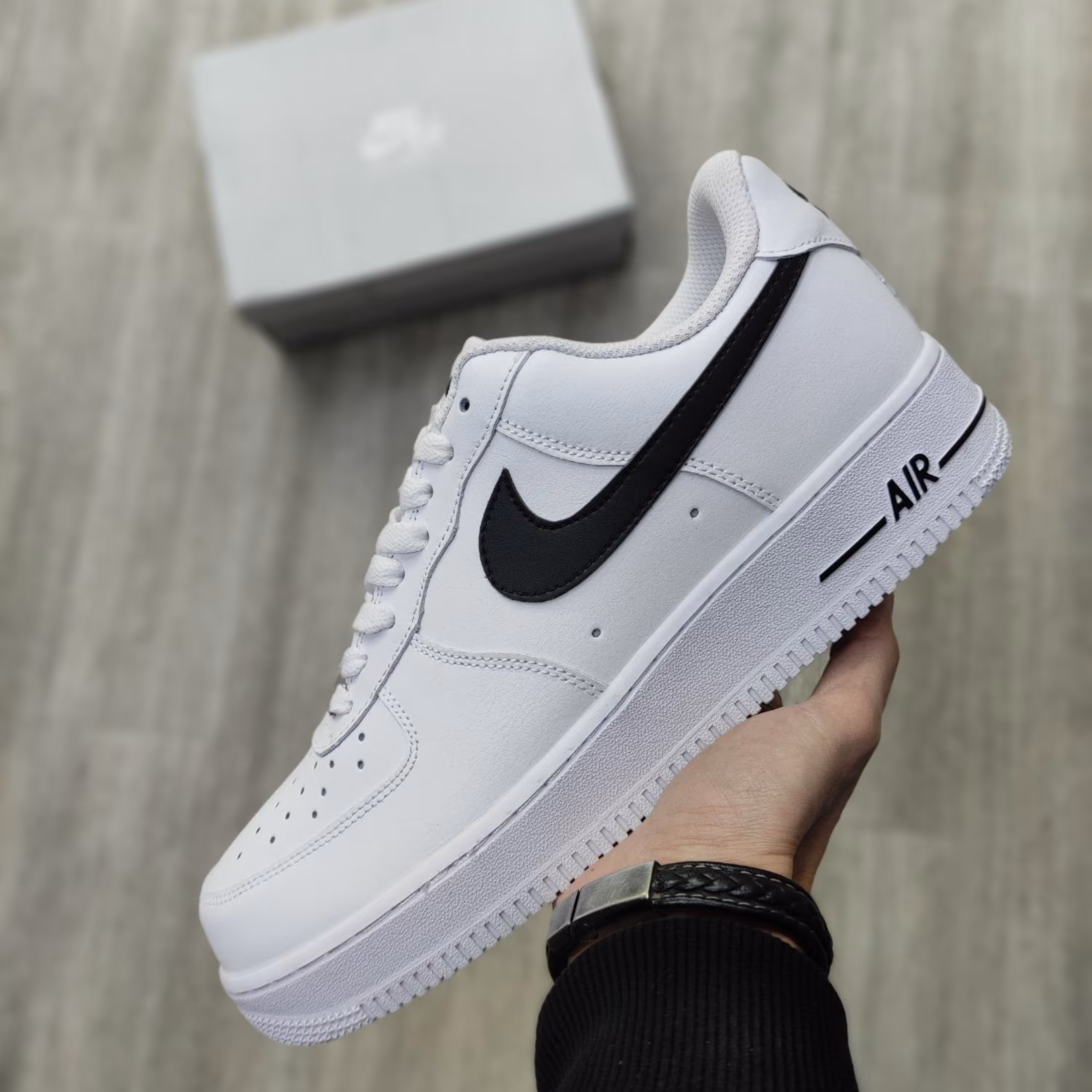 کفش پیاده روی سفید مشکی نایک Nike Air Force 1