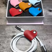 سیم جمع کن موبایل چرم اصل (تاشوچرم)