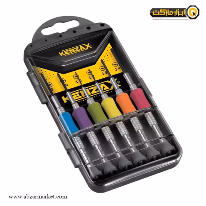 ست پیچ گوشتی ساعتی کنزاکس 6 عددی مدل KPS-106