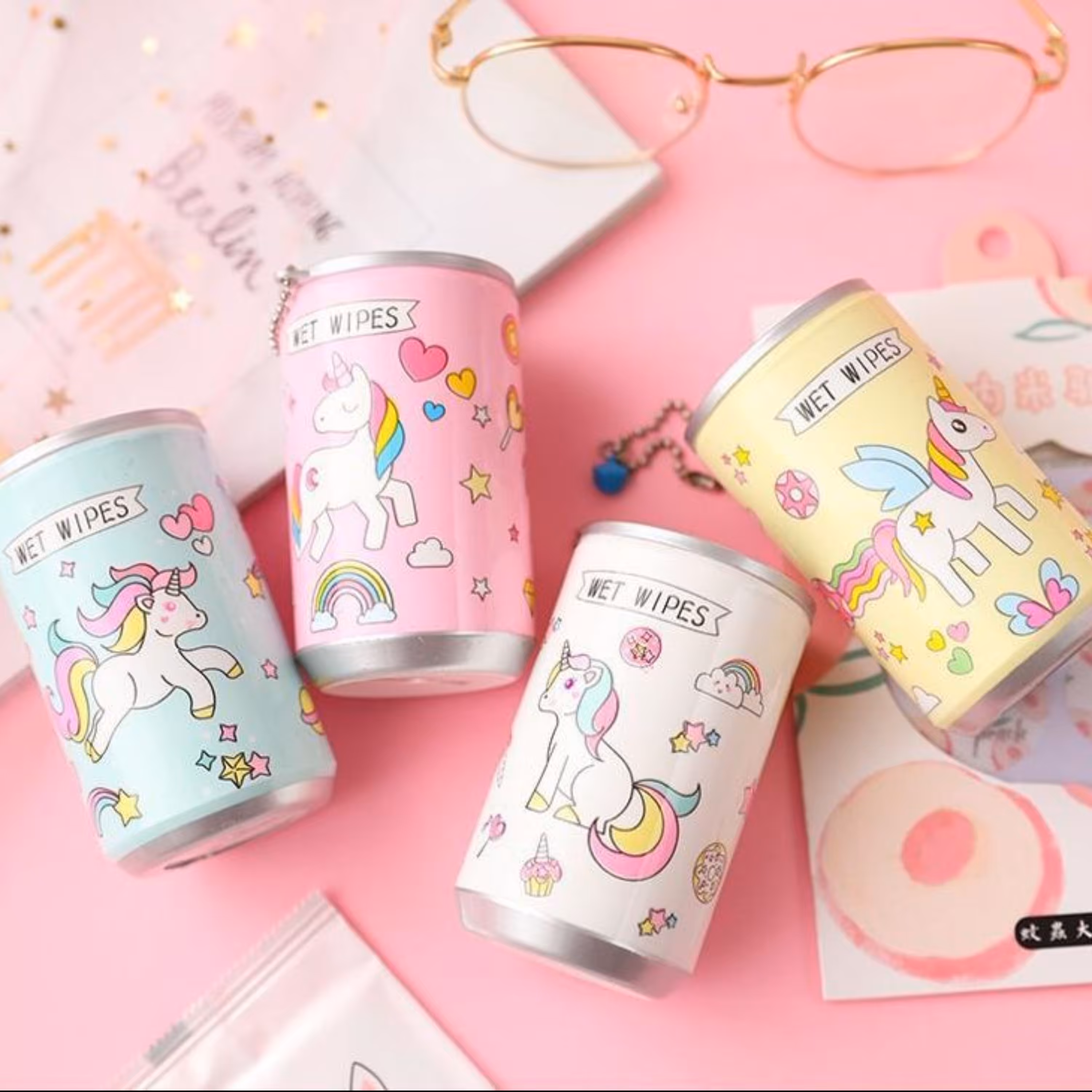 دستمال مرطوب با محفظه قوطی نوشابه ای فانتزی