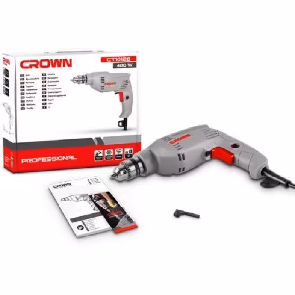 دریل 6 میلیمتر  400وات کرون مدل 10126