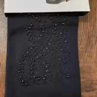  جوراب پنتی نگین دار 6 جفتدرجه 1 با نخ اعلا  نگین کریستالی