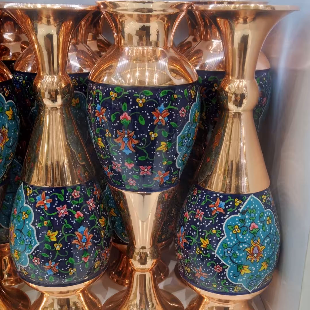 گلدان مسی پرداز ارتفاع 30
