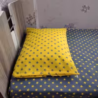 سرویس ملحفه مدل ستاره ترکیبی یک نفره 2تکه