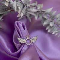 انگشتر دخترانه طرح حلقه و بال فرشته