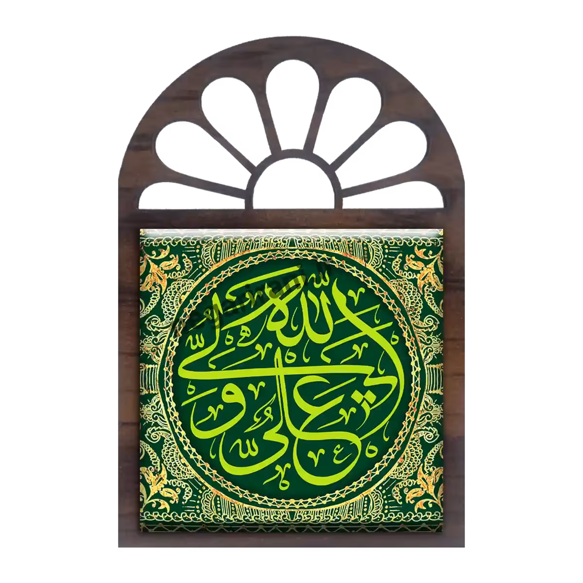 تندیس کاشی پنجره ای علی ولی الله  2D 132