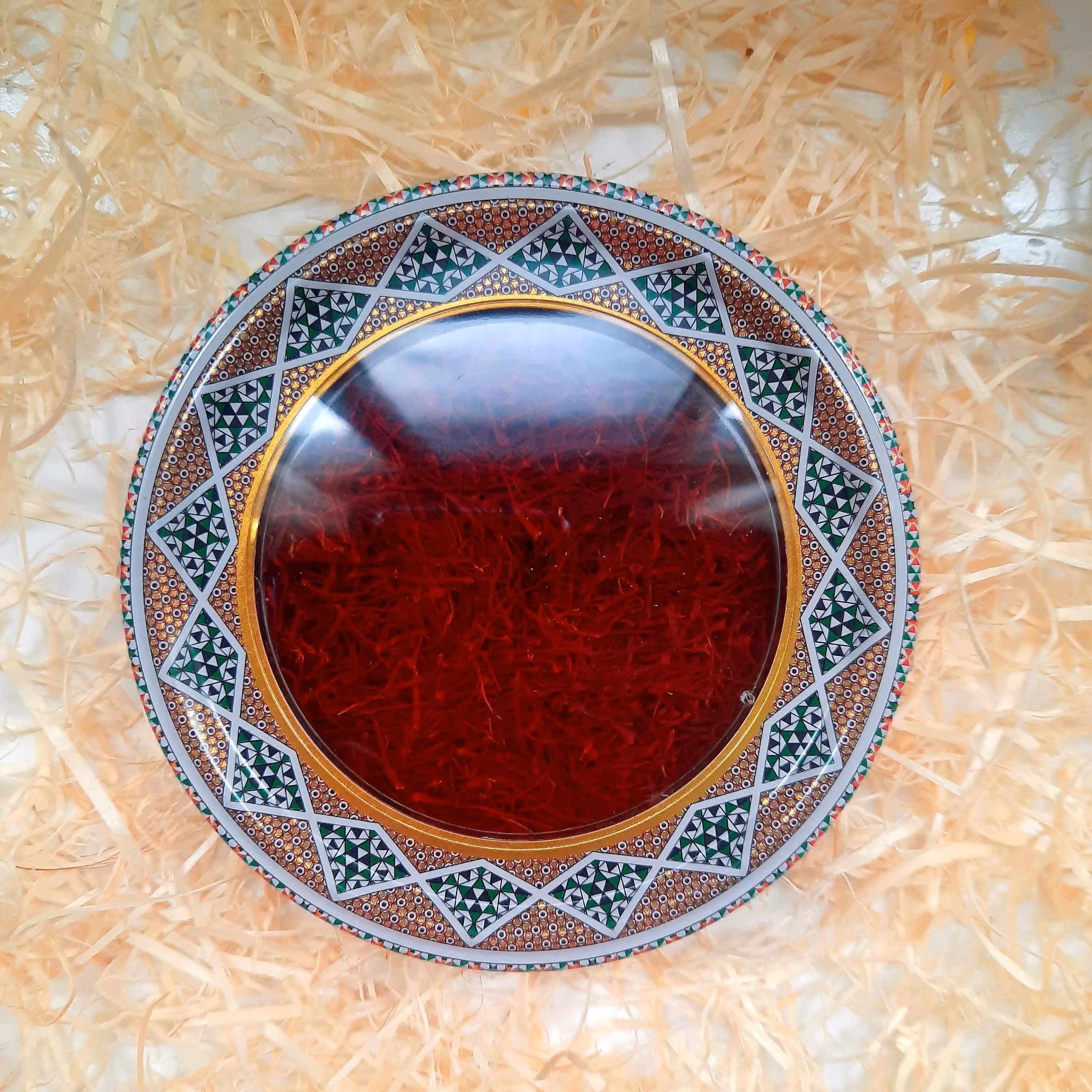 زعفران سرگل دو مثقالی با بستهبندی خاتم