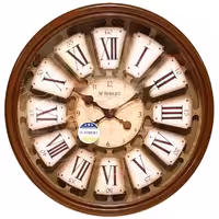 ساعت دیواری چوبی کوین 60 سانت مدل 401