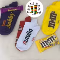 جوراب مچی طرح شکلات