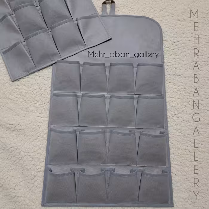 جاجورابی آویز 16 خانه رنگ نقره ای