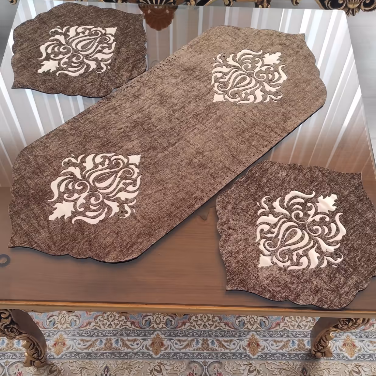 ست رومیزی طرح شاهکار