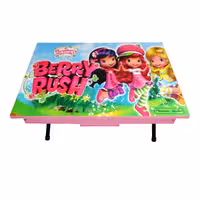 میز تحریر پایه کوتاه باکسدار میزیمو طرح توت فرنگی کد 3401