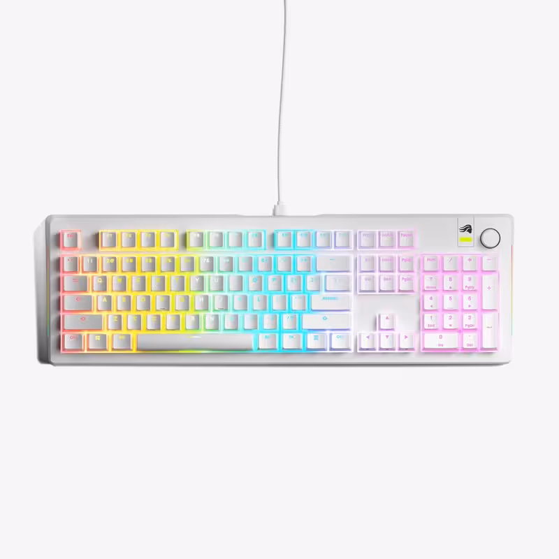 خرید کیبورد Glorious GMMK 3 Prebuilt Keyboard 100% White با بهترین قیمت