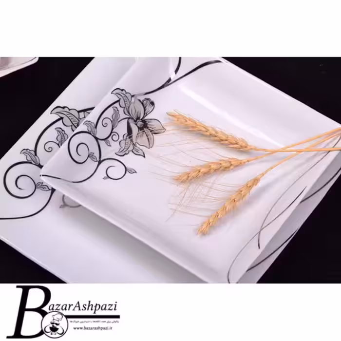 سرویس چینی غذاخوری 133پارچه تقدیس طرح آروین 18نفره فلت