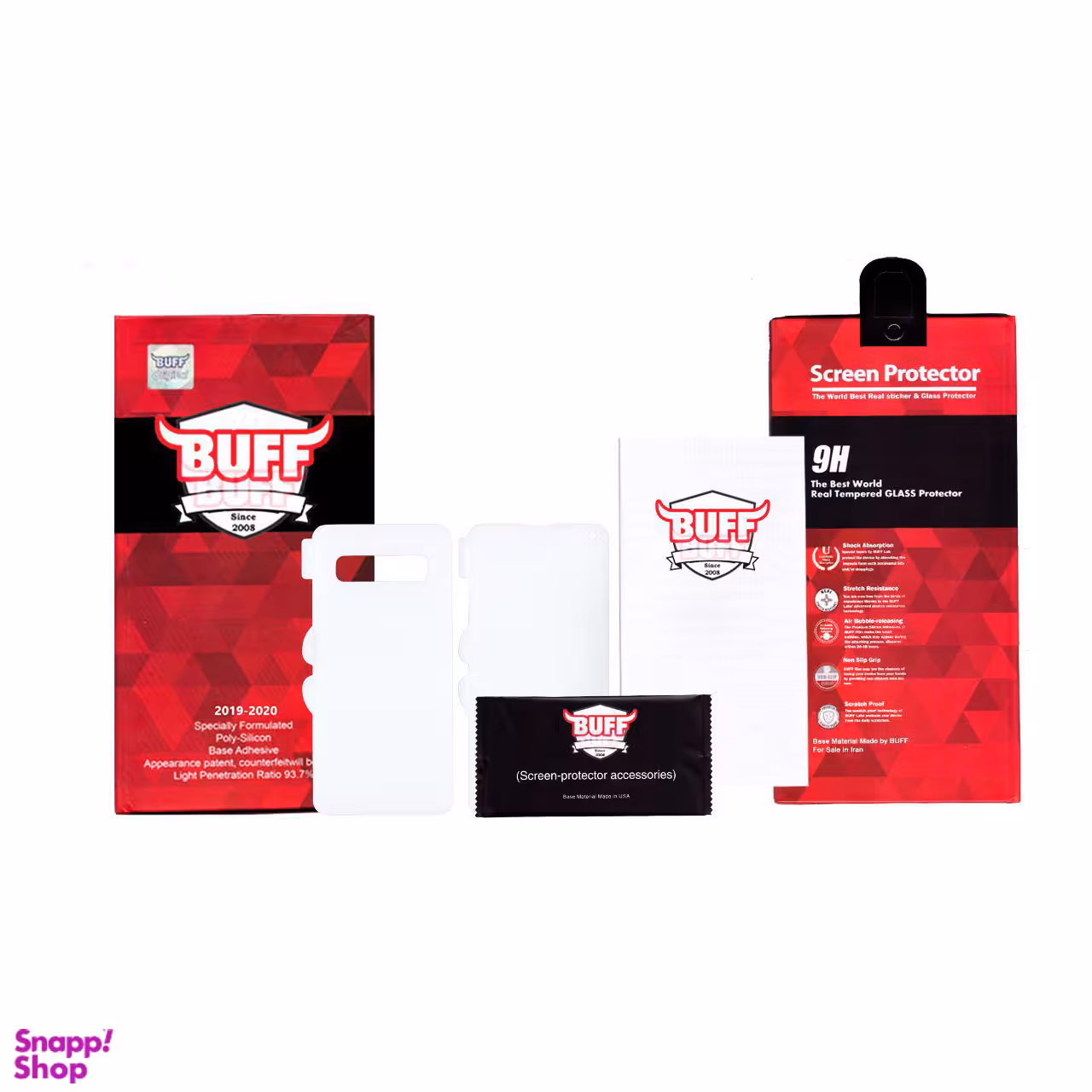 محافظ صفحه نمایش و پشت گوشی بوف مدل HgC15 مناسب برای گوشی موبایل سامسونگ Galaxy S10