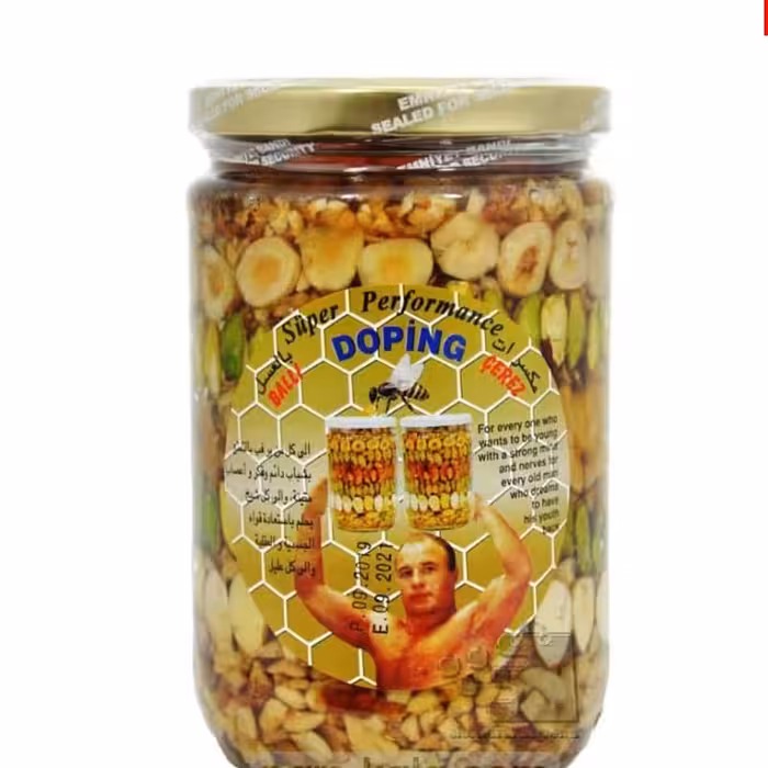 معجون مغز و عسل شیشه ای 720 گرم Doping

