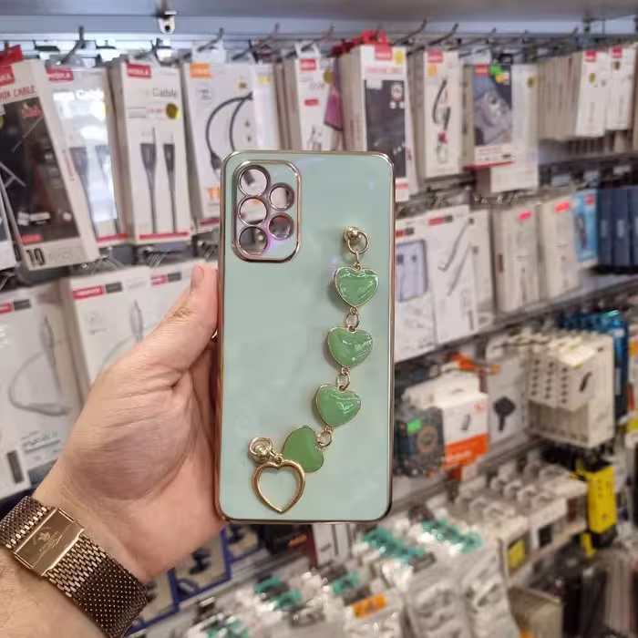 قاب گوشی Galaxy A32 4G سامسونگ طرح مای کیس قلبی آویزدار
