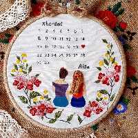 قاب گلدوزی دوستانه 23