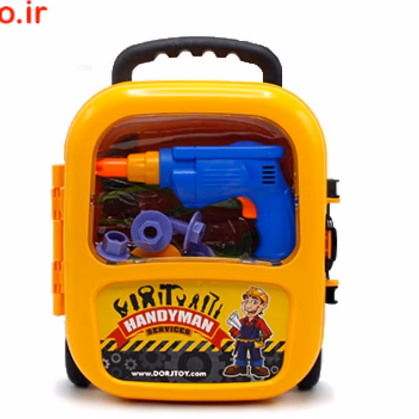 کیف ابزار درج با 21قطعه وسایل کار برای کودکان
