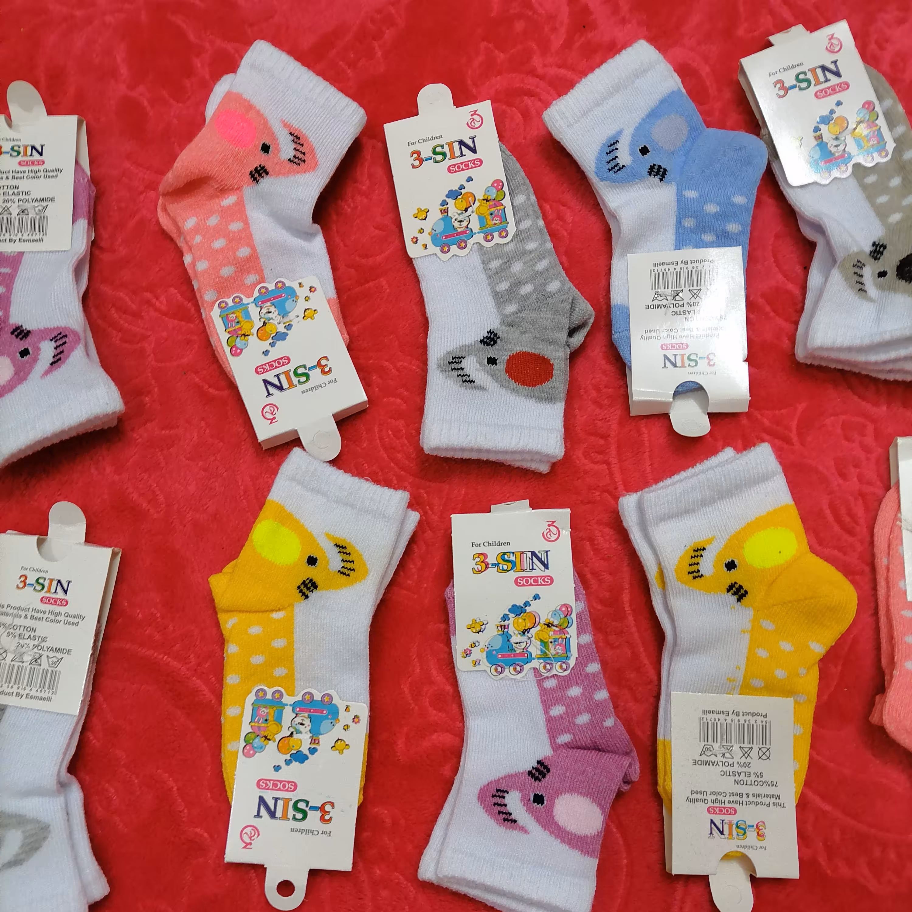 جوراب نوزادی تا6ماهه