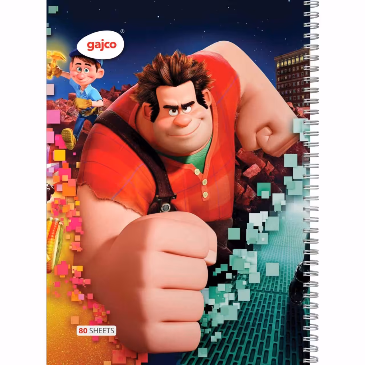 دفتر سیمی 80 برگ گاجکو طرح رالف خرابکار با رایحه شکلات