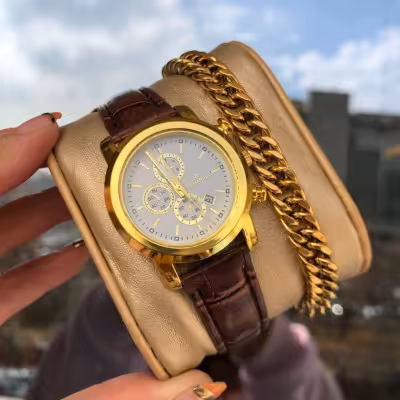 ساعت زنانه رومانسون بهمراه دستبند کارتیر