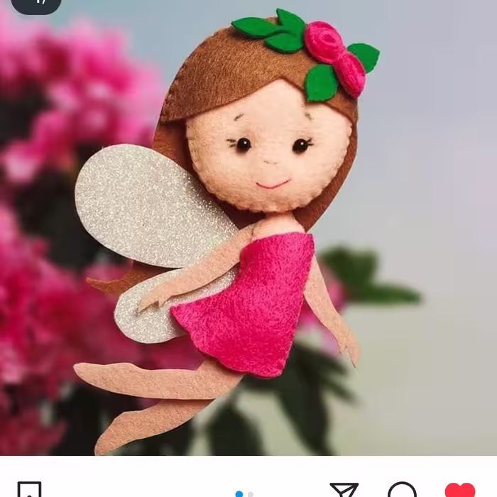 عروسک فرشته نمدی  مدل  رقصان
