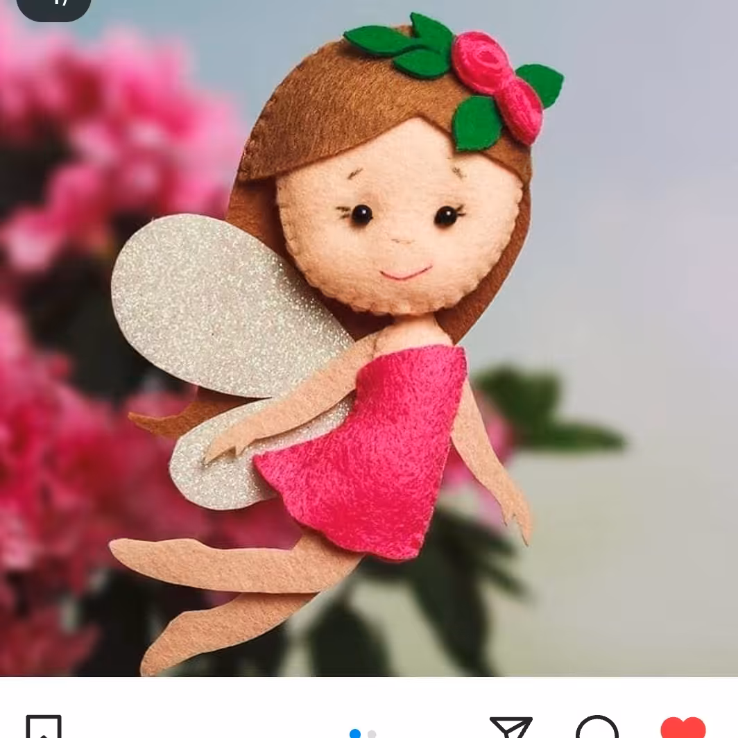عروسک فرشته نمدی  مدل  رقصان
