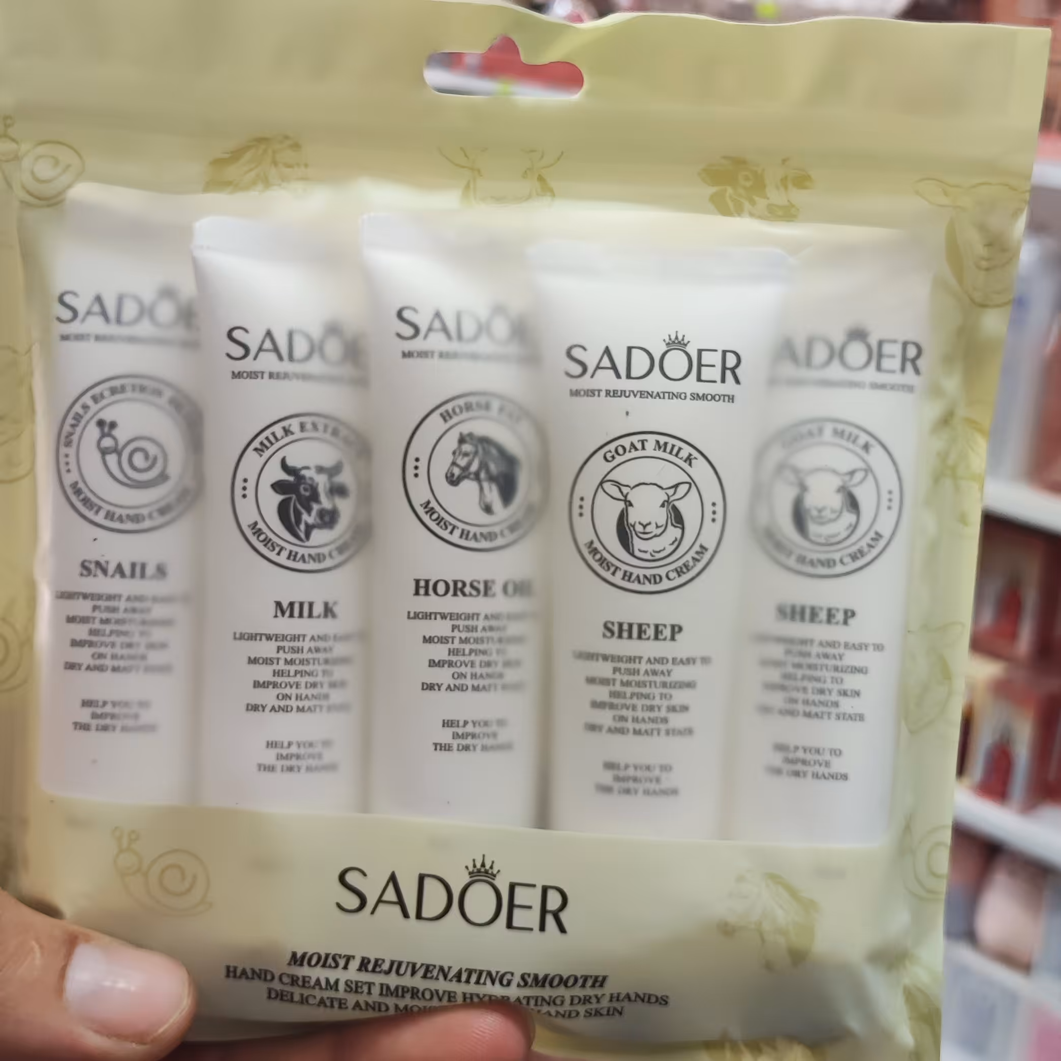 پک کرم دست پنج تایی بیوآکوا