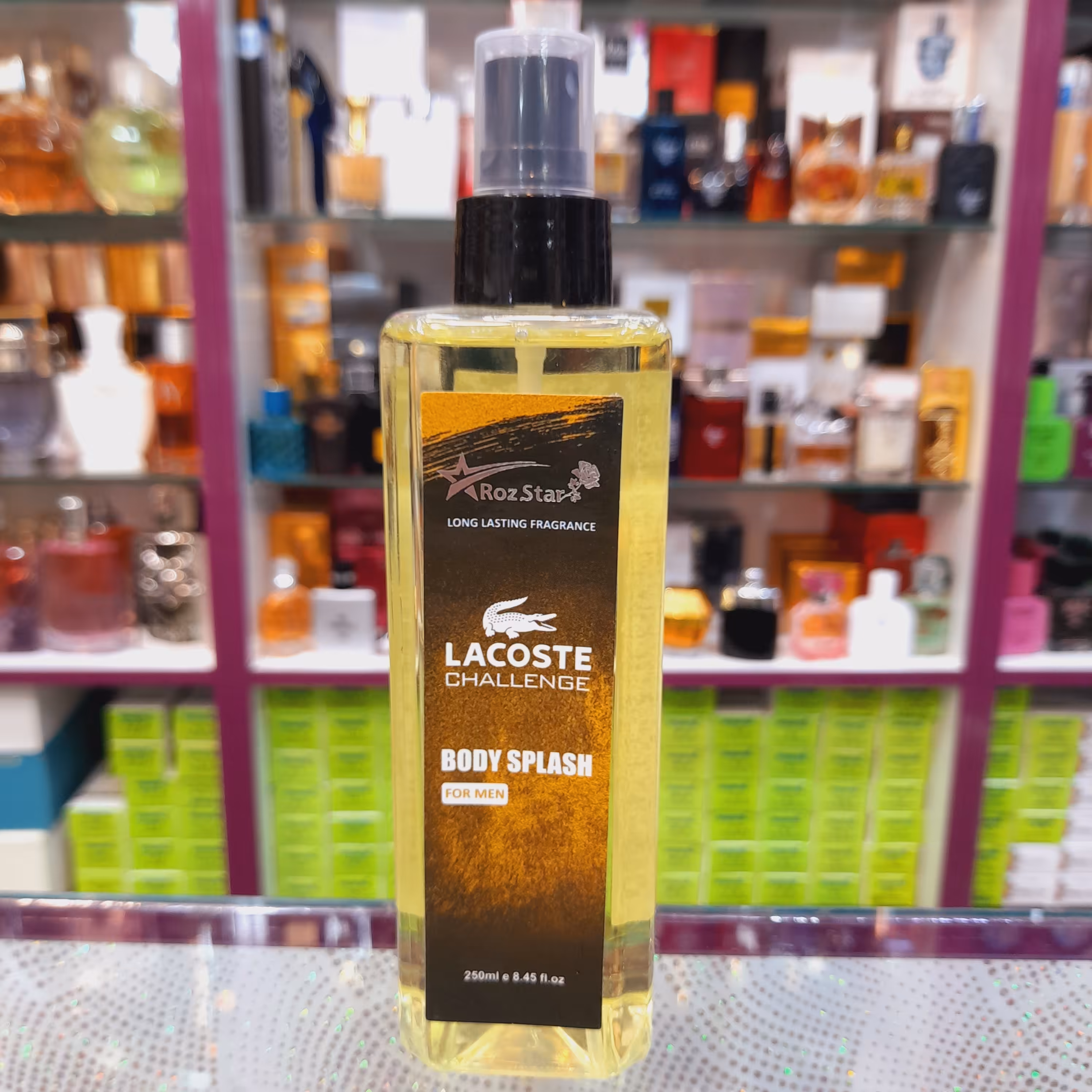 بادی اسپلش لاکوست چلنج مردانه 250 میل برند رز استار با ماندگاری عالی
