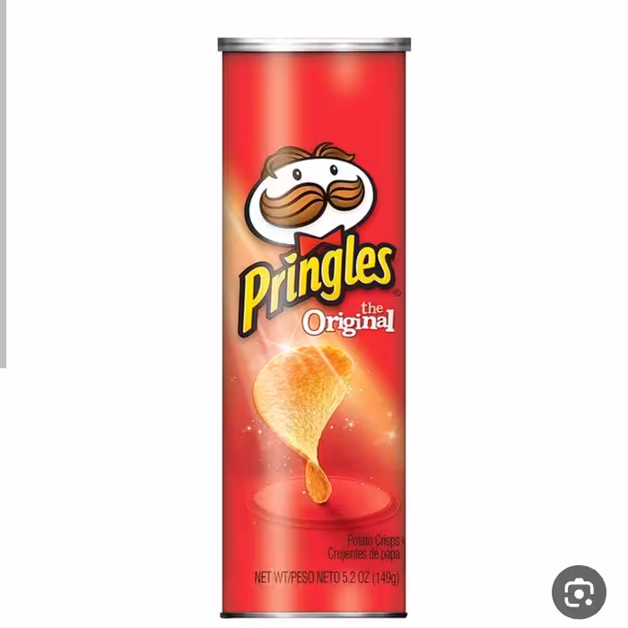چیپس اورجینال نمکی پرینگلز peringles با طعم ساده