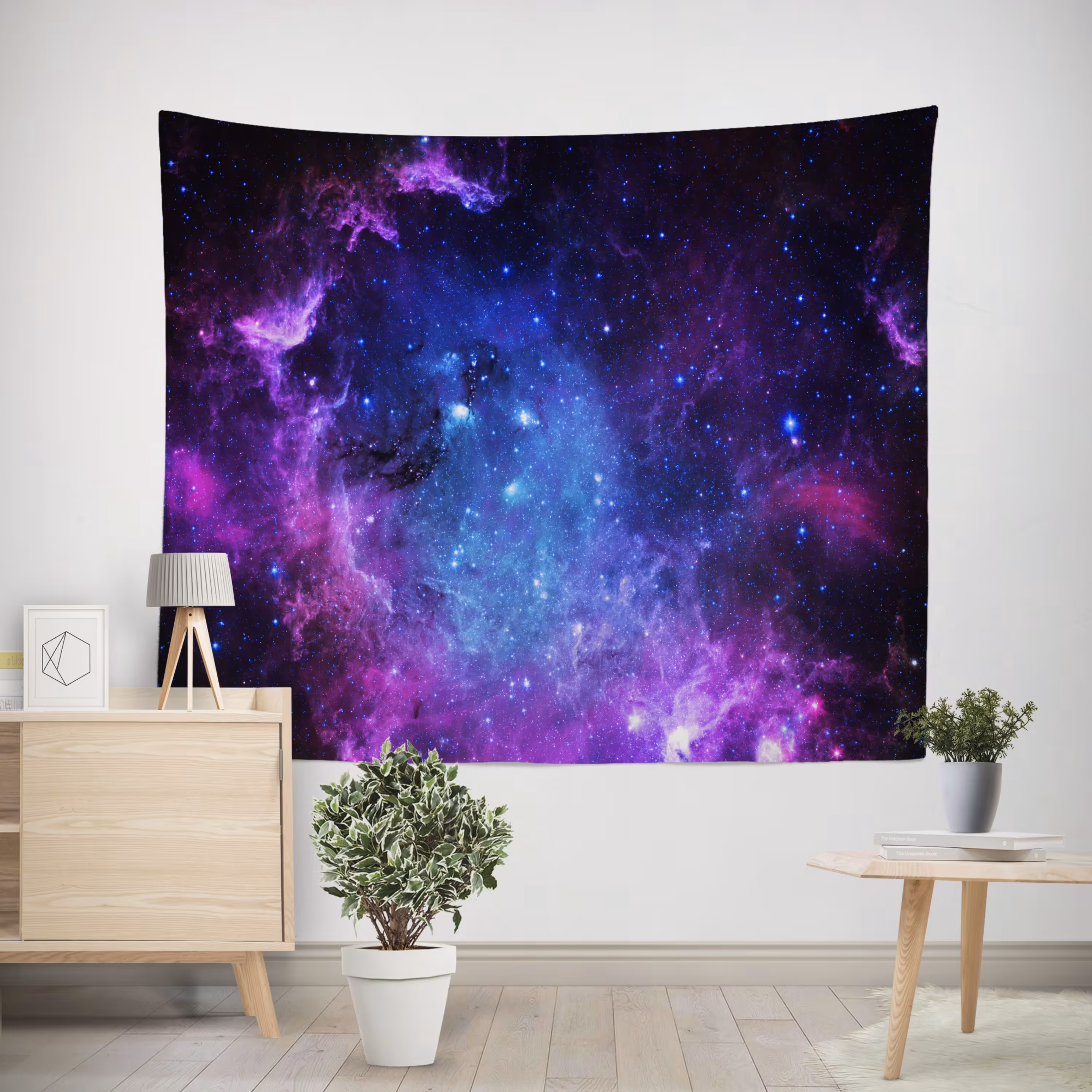 پوستر پارچه ای طرح تپستری کهکشان کد 002 سایز 250 در150 سانتی متر