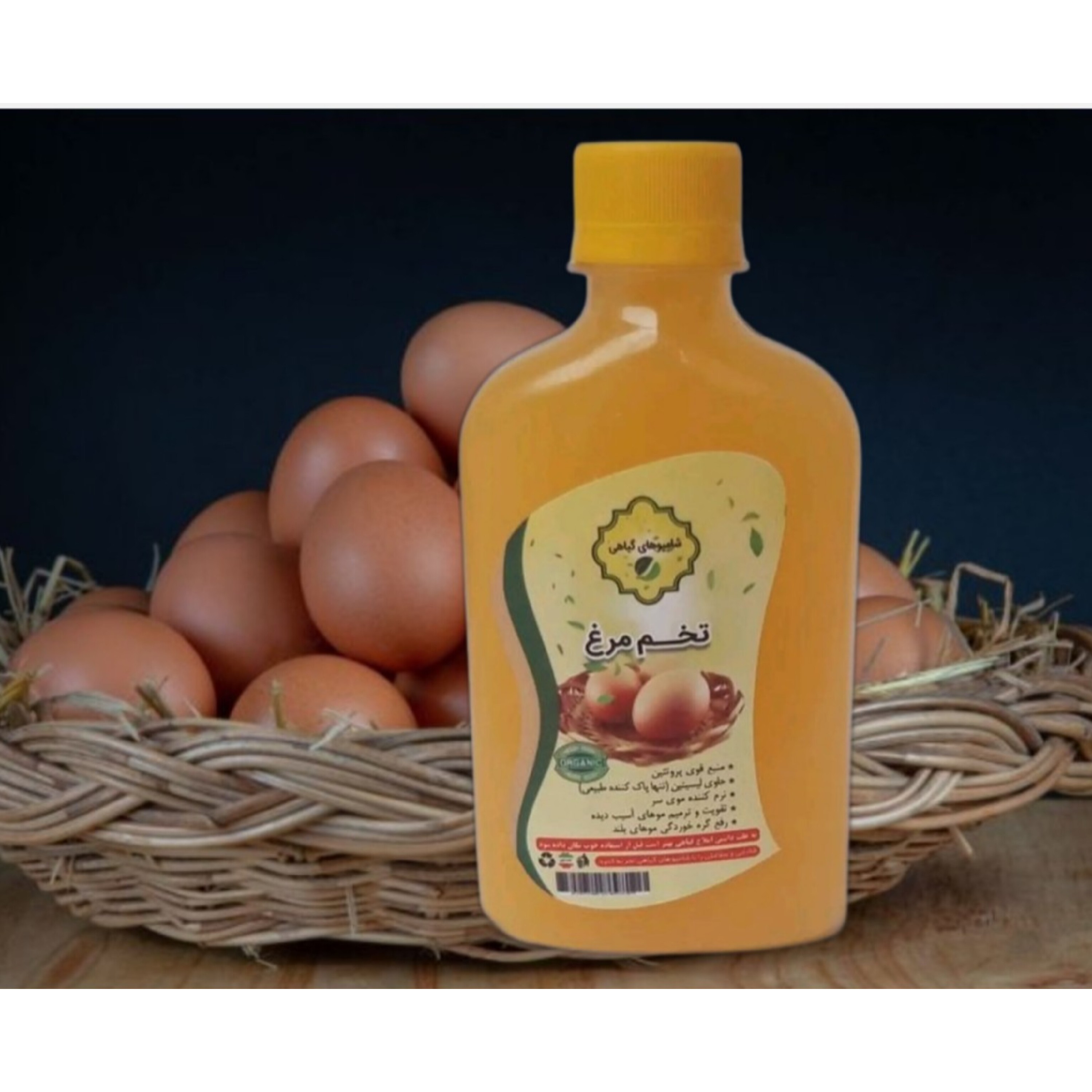 شامپو تخم مرغ گیاهی موسسه پژوهشی طبی بازرگانی سیمرغ (ترمیم کننده، نرم و تقویت کننده موها، رفع گره خوردگی موهای بلند)