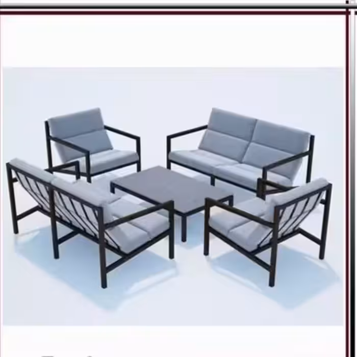 مبلمان فضای باز ویلا سازه طرح دریا  ارسال با باربری پس کرایه