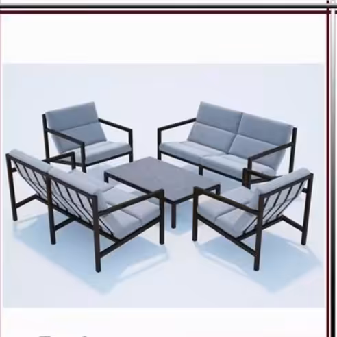 مبلمان فضای باز ویلا سازه طرح دریا  ارسال با باربری پس کرایه