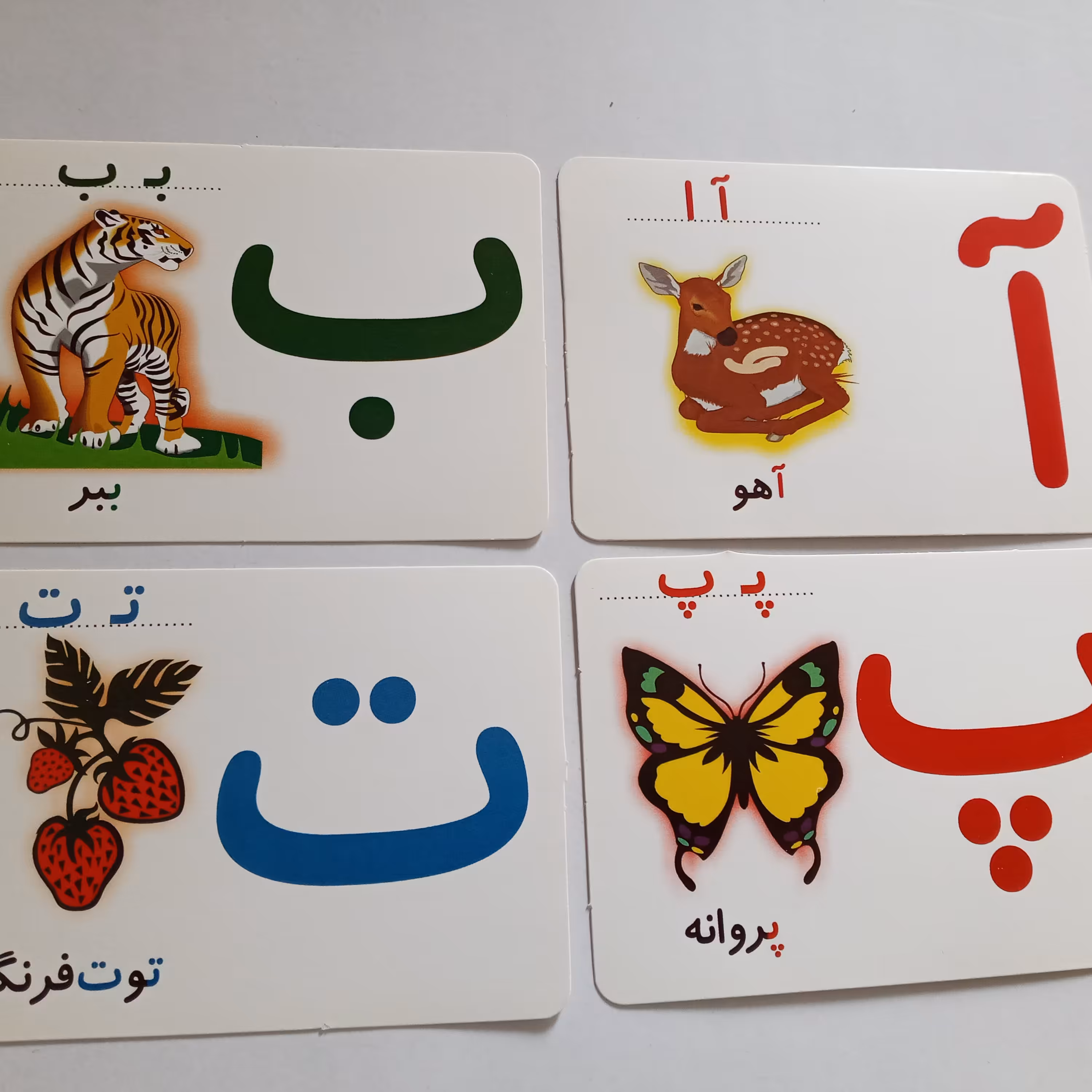 کارت آموزش الفبای فارسی