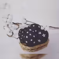 تخم مرغ سفالی طرح گل