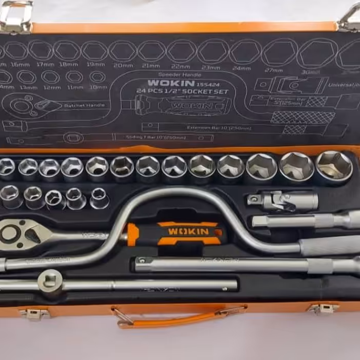 ست بکس 24 پارچه 6 پر درایوWOKIN  1/2 مدل155424