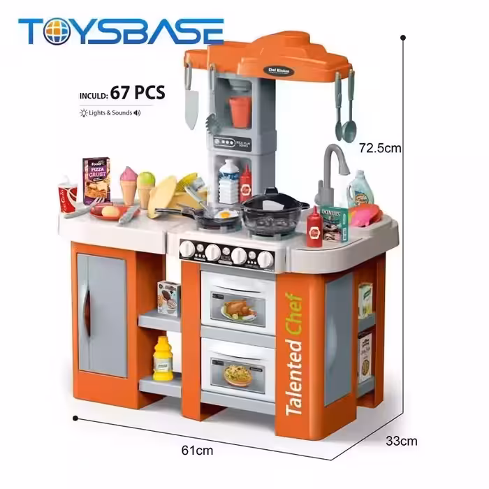 آشپزخانه 67 قطعه موزیکال،چراغدار،دودزا