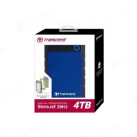 هارد اکسترنال USB 3.1 ترنسند مدل StoreJet 25H3B SJ25H3B با ظرفیت 4 ترابایت