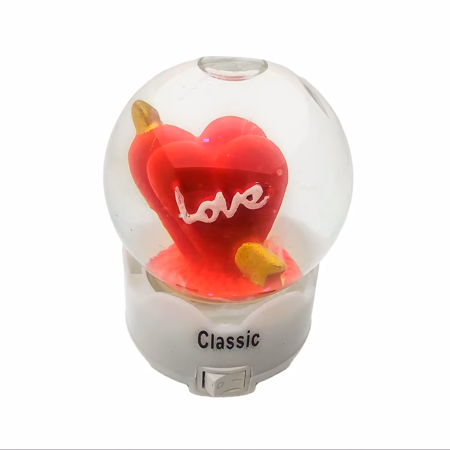 چراخ خواب قلب Love با ارسال پست پیشتاز مدل گوی کد 04