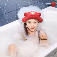 کلاه حمام نوزاد و کودک سیلیکونی طرح میمون
