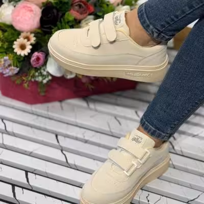 ونس چسبی زنانه مدل دوچسبی کفش چسبی